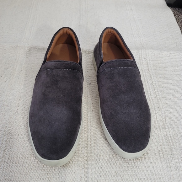 Rag & Bone Kent Italian calf suede slip on sneakers size 10 charcoal gray - Picture 4 of 11